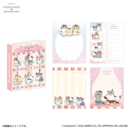 Mofusand｜Sanrio Characters Flip-flop Memo Pad｜80 sheets