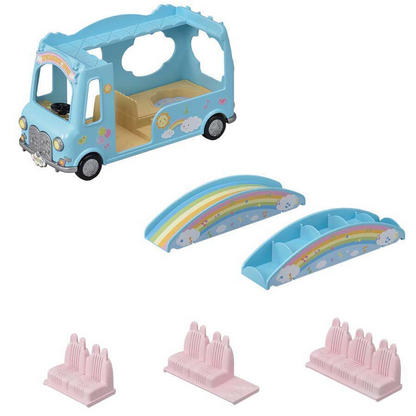 【限时折扣】SylvanianFamilies森贝儿家族｜Baby Castle Nursery gift set-Milk Rabbit-Poodle Baby Milo彩虹城堡幼儿园+牛奶兔+贵宾犬宝宝套组/玩具/过家家5670
