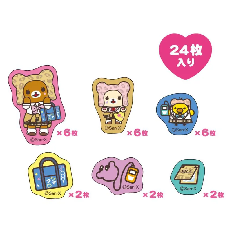 Rilakkuma｜Store 18th Anniversary Exclusive Sticker set｜24 piece