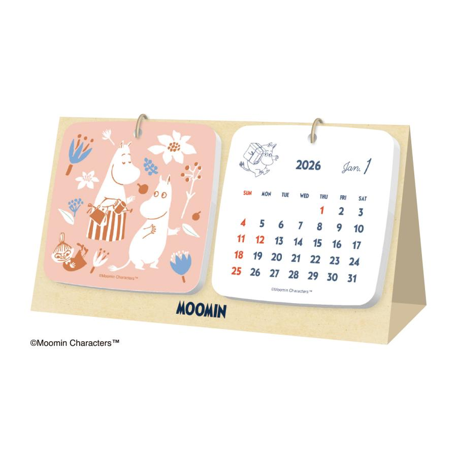 Moomin｜ 2026 Desk Calendar｜H110 x W200mm approx.