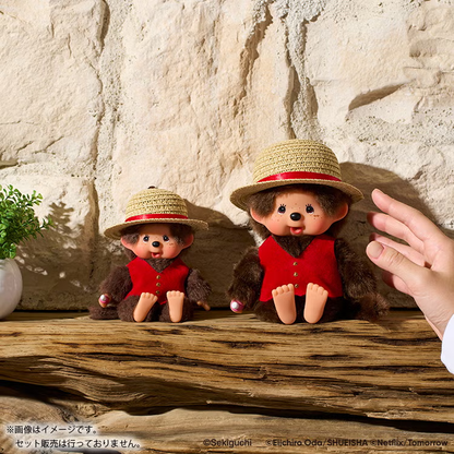 【limit 1】Monchhichi｜NETFLIX ONE PIECE Season 2 Luffy Plush Dolls/Plush Toy｜H20 x W12 x D12cm approx.