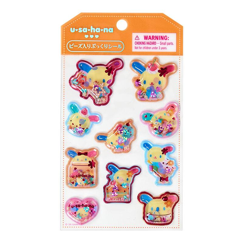 Sanrio｜Beaded Puffy Stickers｜9.5cm x 0.7cm x 16cm approx.