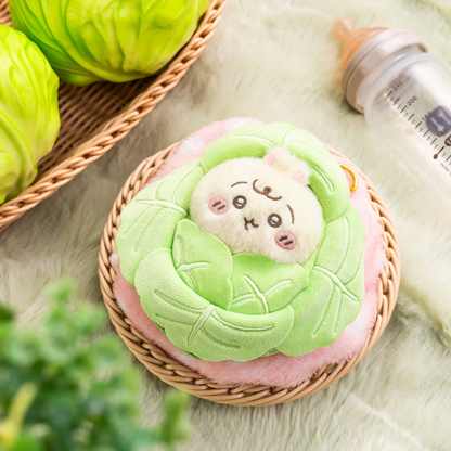 【limit 1】chiikawa｜Chiikawa Baby Wrapped in Cabbage Mascot Holder /Plush Keychain｜155×155×70mm approx.