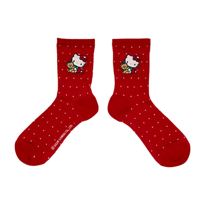 Sanrio｜Embroidery Retro Nostalgia Crew Socks｜23-25cm approx.
