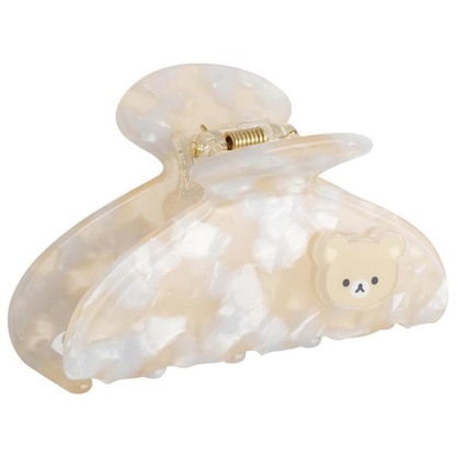 Sanx｜Acrylic Pearl Marble Hair Claw Clip｜45×80×45mm approx.