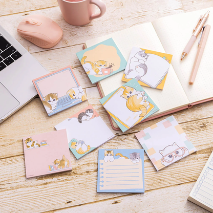 Mofusand｜Work Interruption Squad Nyanko Trading Square Sticky Notes mystery bag/blind box/All 8 types｜1pc