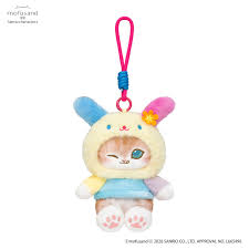 Mofusand｜Sanrio Characters Potefuwa Mascot Holder /Plush Keychain｜H140 x W130 x D130 mm approx.