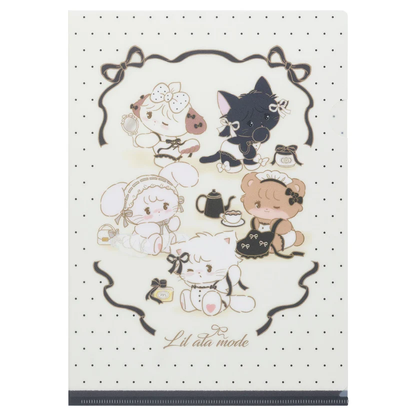 mikko illustrations｜Lil ala mode French Girly series Matte clear file｜A4