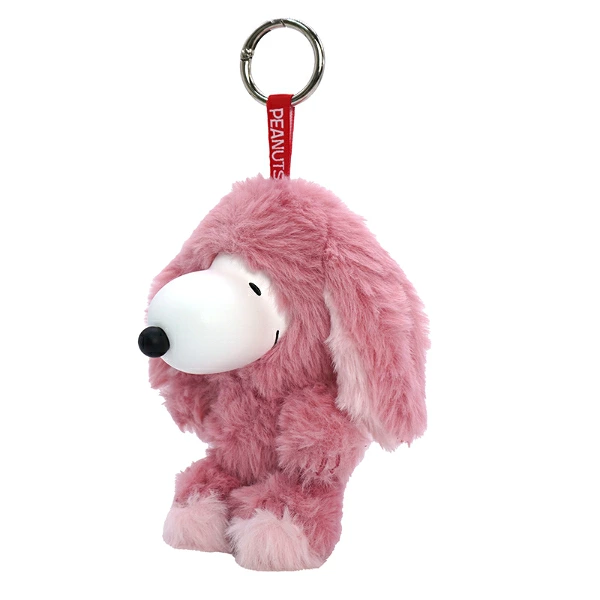 Snoopy｜Peanuts Fluffy Hooded Lop-Eared Bunny Mascot Holder /Plush Keychain｜H13 x W12 x D11cm approx.