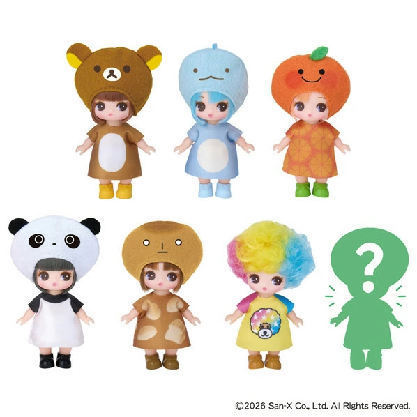 Licca｜Tomy Mini Licca-Chan San-X Universe Collection mystery bag/blind box/All 7 types｜1pcs