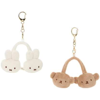 Miffy｜BRUNA WINTER ACCESSORYS Mini Earmuff Plush Keychain｜78 x 65 mm approx.