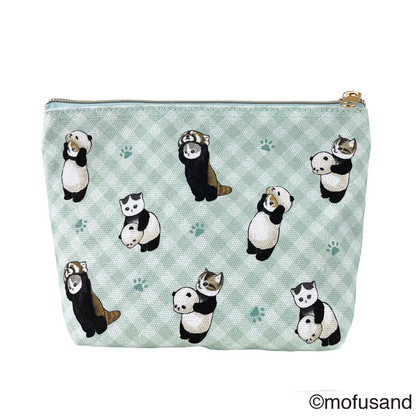 Mofusand｜Cotton pouch｜H130×W200×D65mm approx.