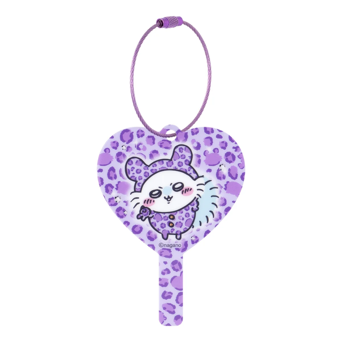 chiikawa｜Sweatshirt Style Leopard Mini Mirror Keychain mystery bag/blind box/All 8 types｜1pc