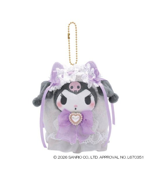 Sanrio｜Lolita Ghost Mascot Holder /Plush Keychain｜W7 x H11cm approx