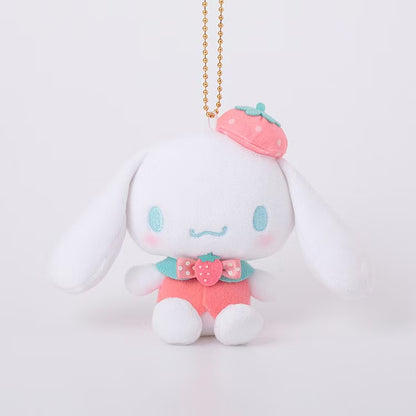 Sanrio｜Strawberry Cheek Squishy Mascot Holder /Plush Keychain｜Height Approx. 10cm