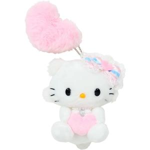 Sanrio三丽鸥｜ Mascot Holder / Fluffy Heart毛茸茸爱心系列平成复古可爱角色玩偶挂件/包挂｜约11×6×13cm