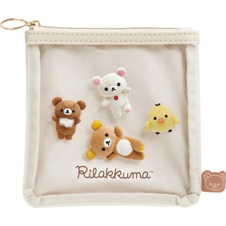 Rilakkuma｜Photo Series Clear Flat Pouch｜125×125mm approx.