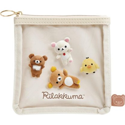 Rilakkuma｜Photo Series Clear Flat Pouch｜125×125mm approx.