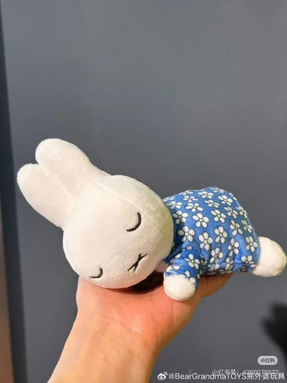 Miffy｜Blue Dress collection-Sleeping Friend Mascot Holder /Plush Keychain｜W150 x H80 x D110mm approx.