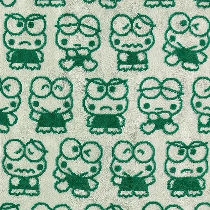 Sanrio｜Everyday Kero Kero Keroppi Frog Face Towel｜W34×D0.7×H76cm approx.