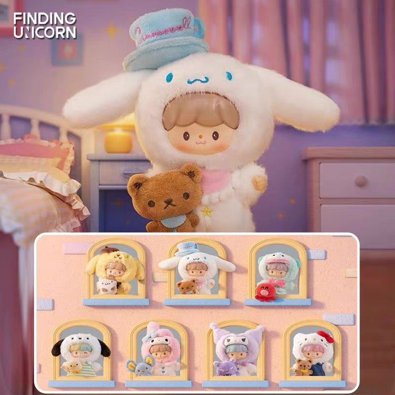FINDING UNICORN zzoton Sanrio Characters Love League Buddies Series Vinyl Plush keychain Blind Box