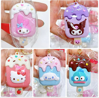 Sanrio｜Characters Ice Candy Keychain/Keyring｜H120 x W40 x D20mm approx.