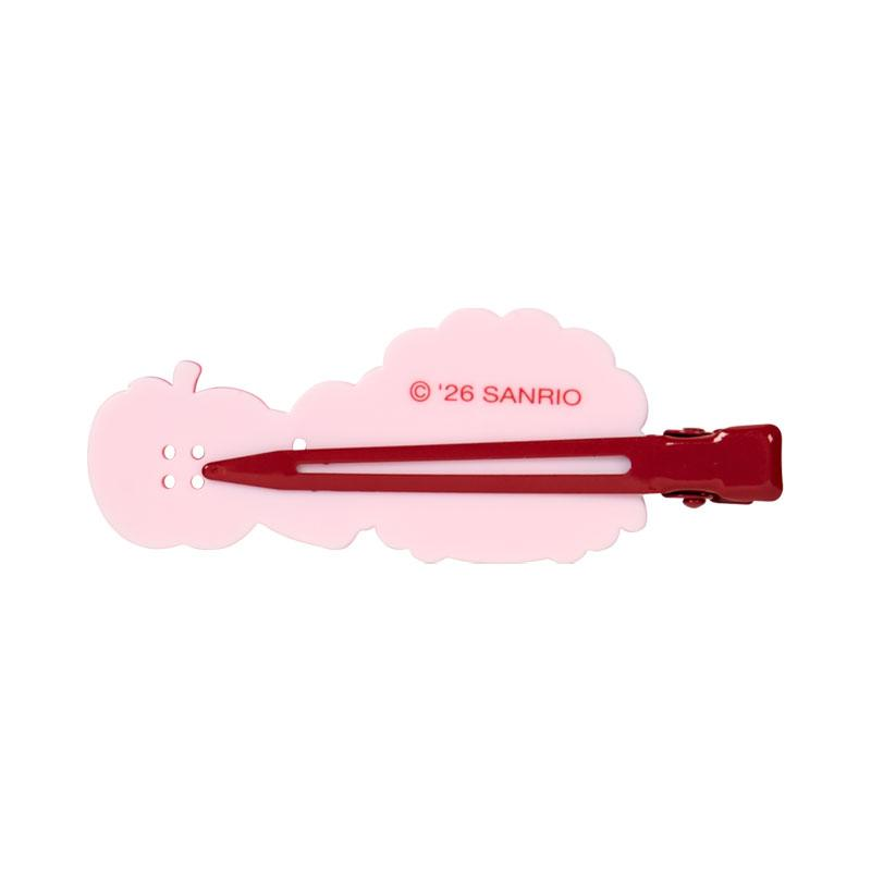 Sanrio｜Autumn Apple Gingham Red Hair Clip｜7×1.2×2.5cm approx.
