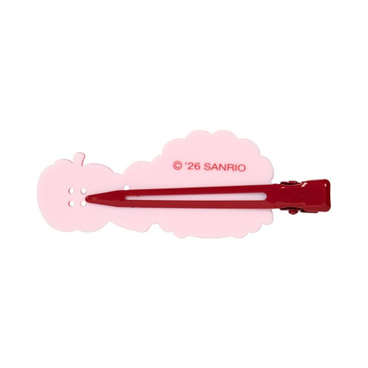 Sanrio｜Autumn Apple Gingham Red Hair Clip｜7×1.2×2.5cm approx.