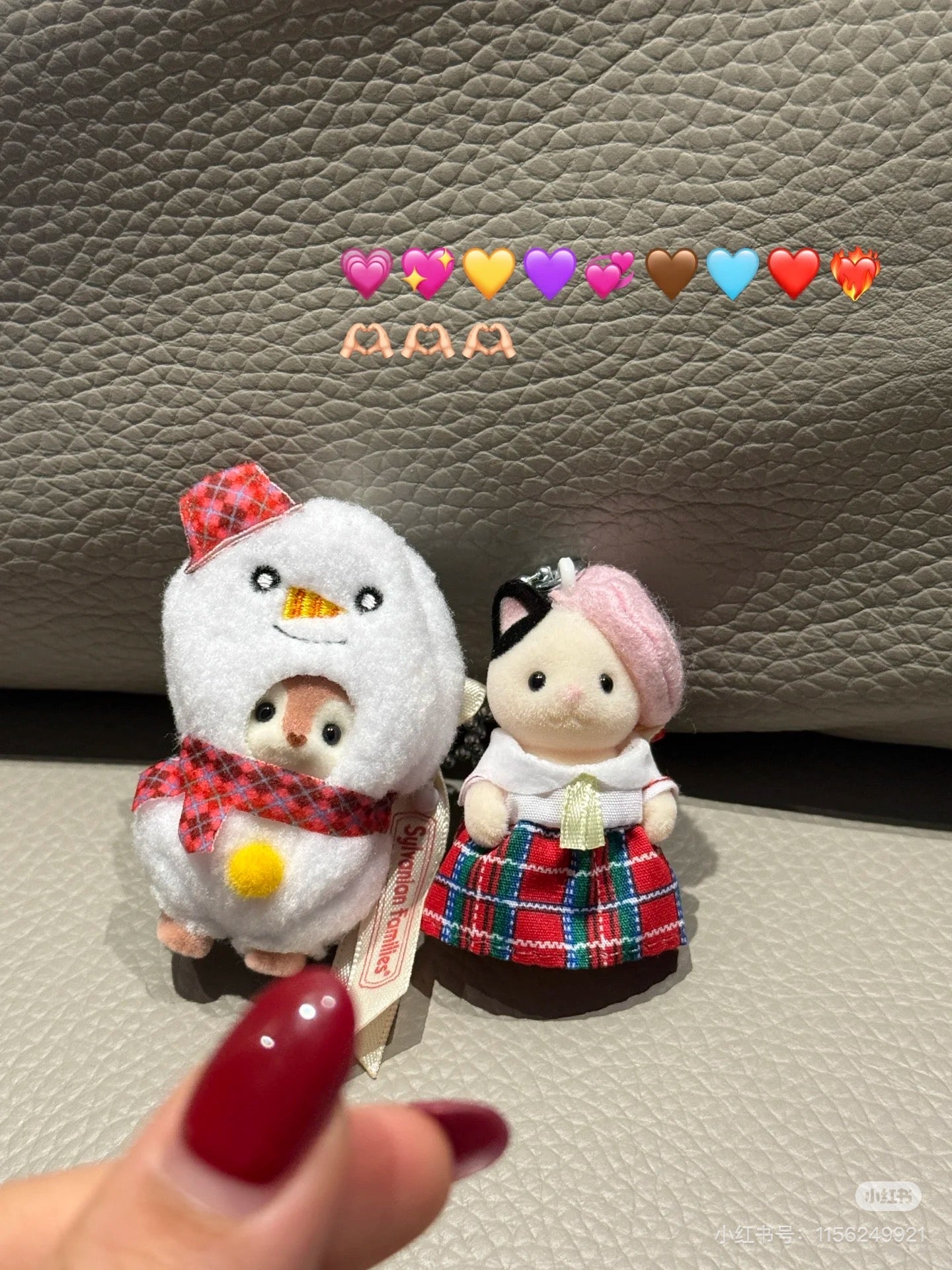 【limit 1】SylvanianFamilies｜Calico Critters Baby Deer Snowman Keychain