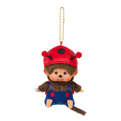 Monchhichi｜ Kao Deka  Mascot Holder /Plush Keychain｜H11 x W8 x D6cm approx.