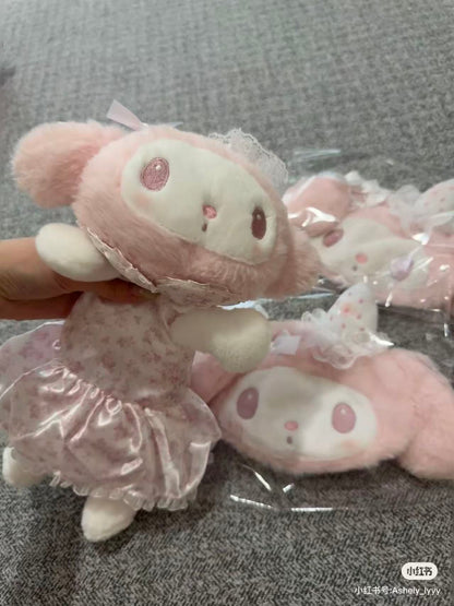 Sanrio｜My Melody White Strawberry Tea Time Long Pouch｜H12.5 x W18 x D6.2cm approx.