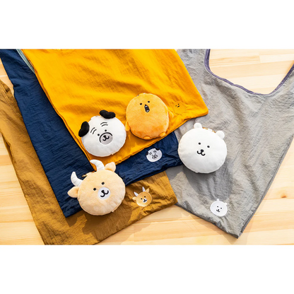 Nagano｜Characters Ecobag Included Mascot/ plush keychain (Nagano bear) ｜H100×W110×D50mm Approx.
