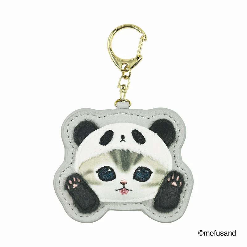 Mofusand｜Fluffy and Fuzzy Patch Keychain/Keyring｜84×103×10mm approx.