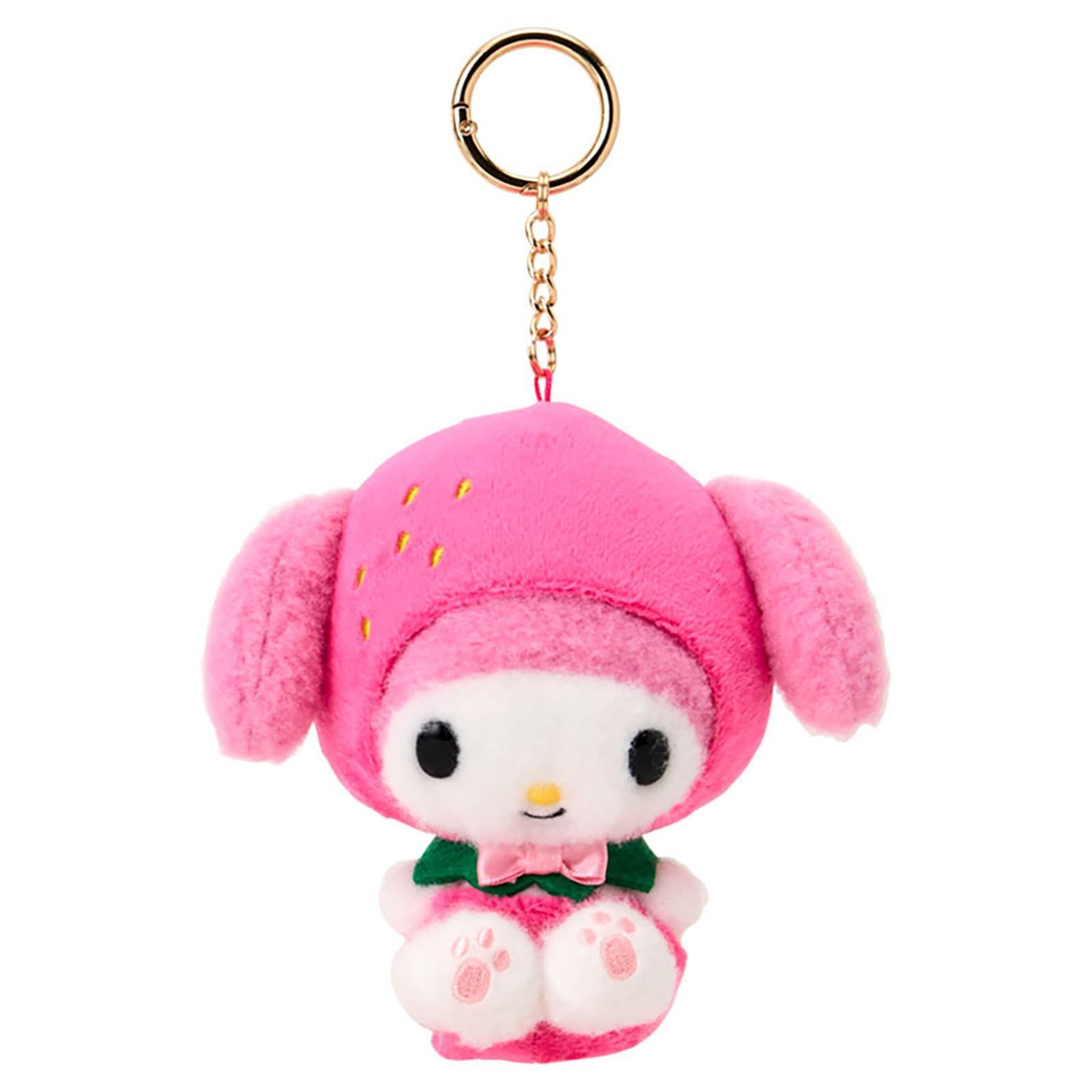 Sanrio｜Fruit Design Mascot Holder /Plush Keychain｜13.1 x 11.0 x 8.5cm approx.