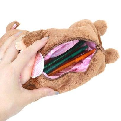 Monchhichi｜Bebichhichi Fluffy Plush Pen Case｜110×120×220mm approx.
