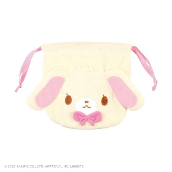 Sanrio｜Sugarbunnies Face Plush Drawstring Bag｜164×160mm approx.