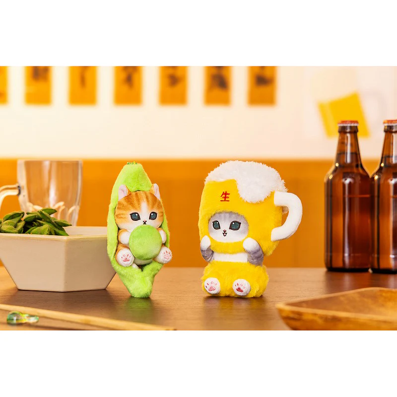 Mofusand｜Edamame Cat Nyan Bean Mascot Holder /Plush Keychain｜155×70×85mm approx.