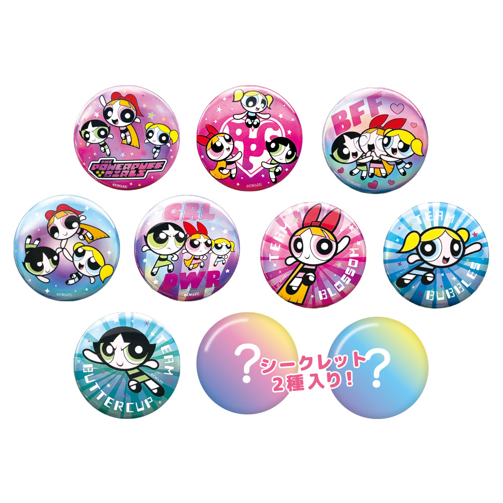 Powerpuff Girls｜Secret Aurora Can Badge mystery bag/blind box/All 10 types｜1pcs