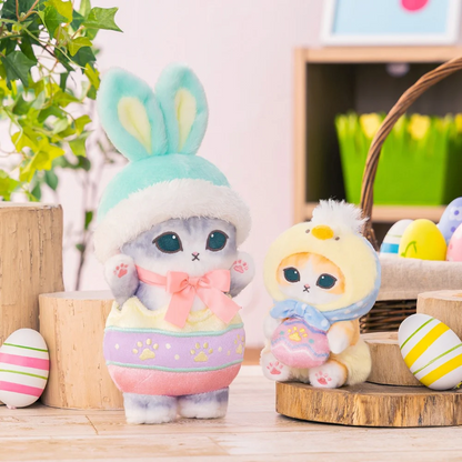 Mofusand｜ Easter Chick Meow Mascot Holder /Plush Keychain｜H130 x W70 x D80mm approx.