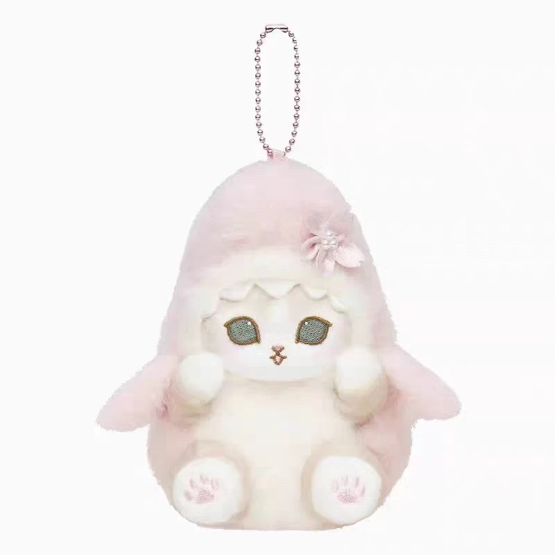 【limit 1】Mofusand｜Sakura Shark Cat Cherry Blossom Mascot Holder /Plush Keychain｜140×130×135mm approx.