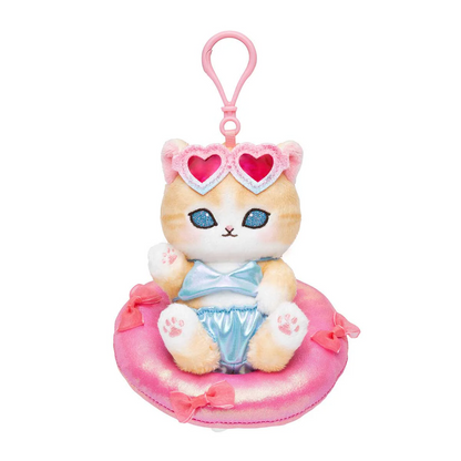 Mofusand｜Gyarunyan Girl Collection Summer Vacation Mascot Holder /Plush Keychain｜145×125×90mm approx.