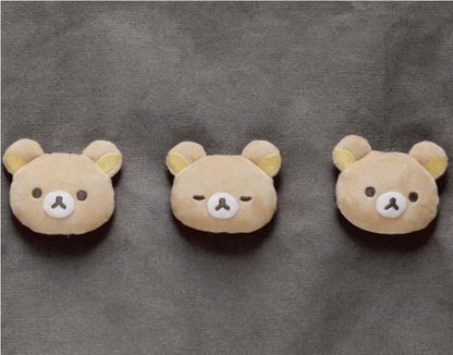 Rilakkuma轻松熊｜San-X Tote Bag - Rilakkuma / Basic Rilakkuma Favorite Things 最喜欢的东西系列毛绒熊头托特包/单肩包｜约400×450×120mm