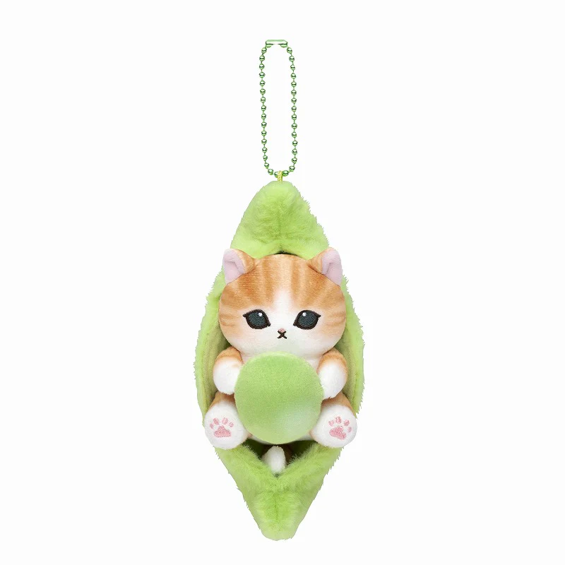 Mofusand｜Edamame Cat Nyan Bean Mascot Holder /Plush Keychain｜155×70×85mm approx.