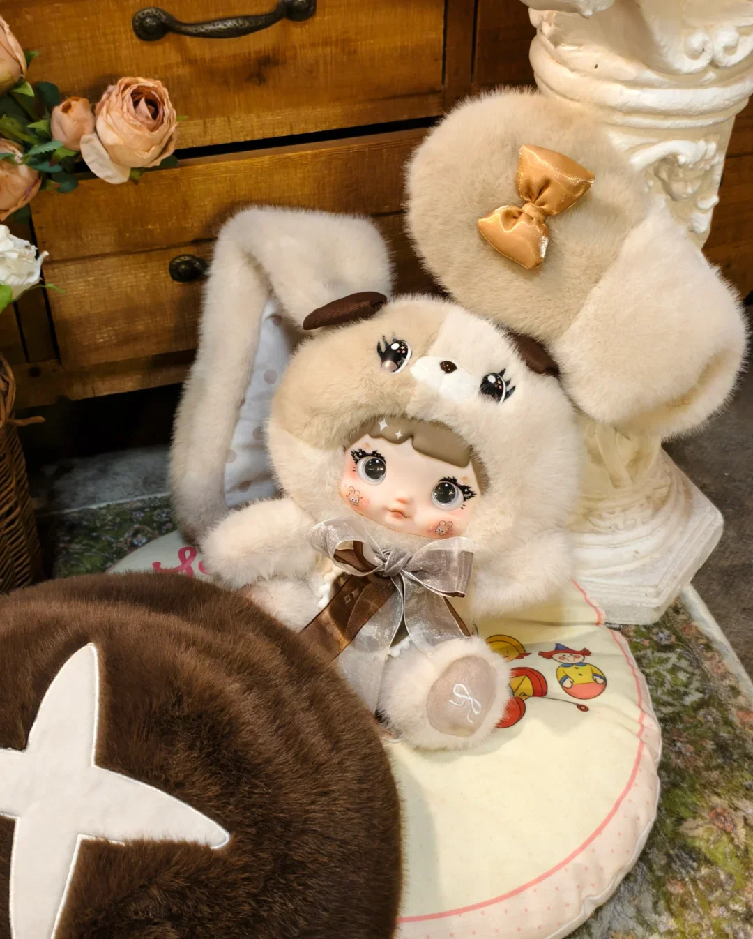 NOMMI Mushroom Hat 400% Big Doll Series vinyl Plush Blind Box