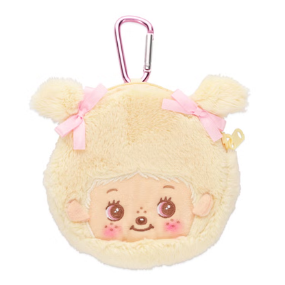 Monchhichi｜Babychichi Mini Pouch with Carabiner｜H11 x W12 x D2.5cm approx.