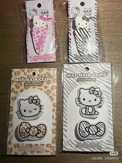 Hello kitty｜Lolita Gogo Gal Collection Leopard Acrylic Hair Clip｜45×50×13mm approx.