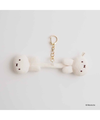 Miffy｜BRUNA WINTER ACCESSORYS Mini Earmuff Plush Keychain｜78 x 65 mm approx.