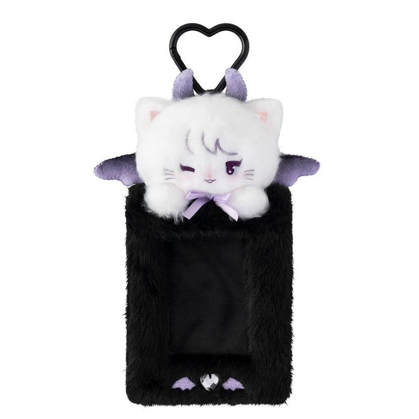 mikko illustrations｜Lil ala mode Devil &amp; Angel Mousse Fluffy Plush Trading Card Case｜H180 x W130 x D35mm approx.