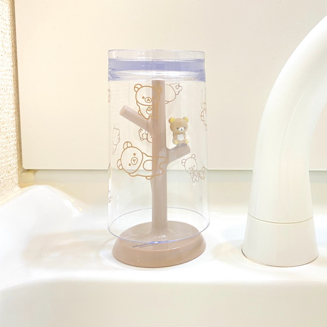 Rilakkuma｜Gargle Cup &amp; Stand｜W65×D65×H123 (mm) approx.