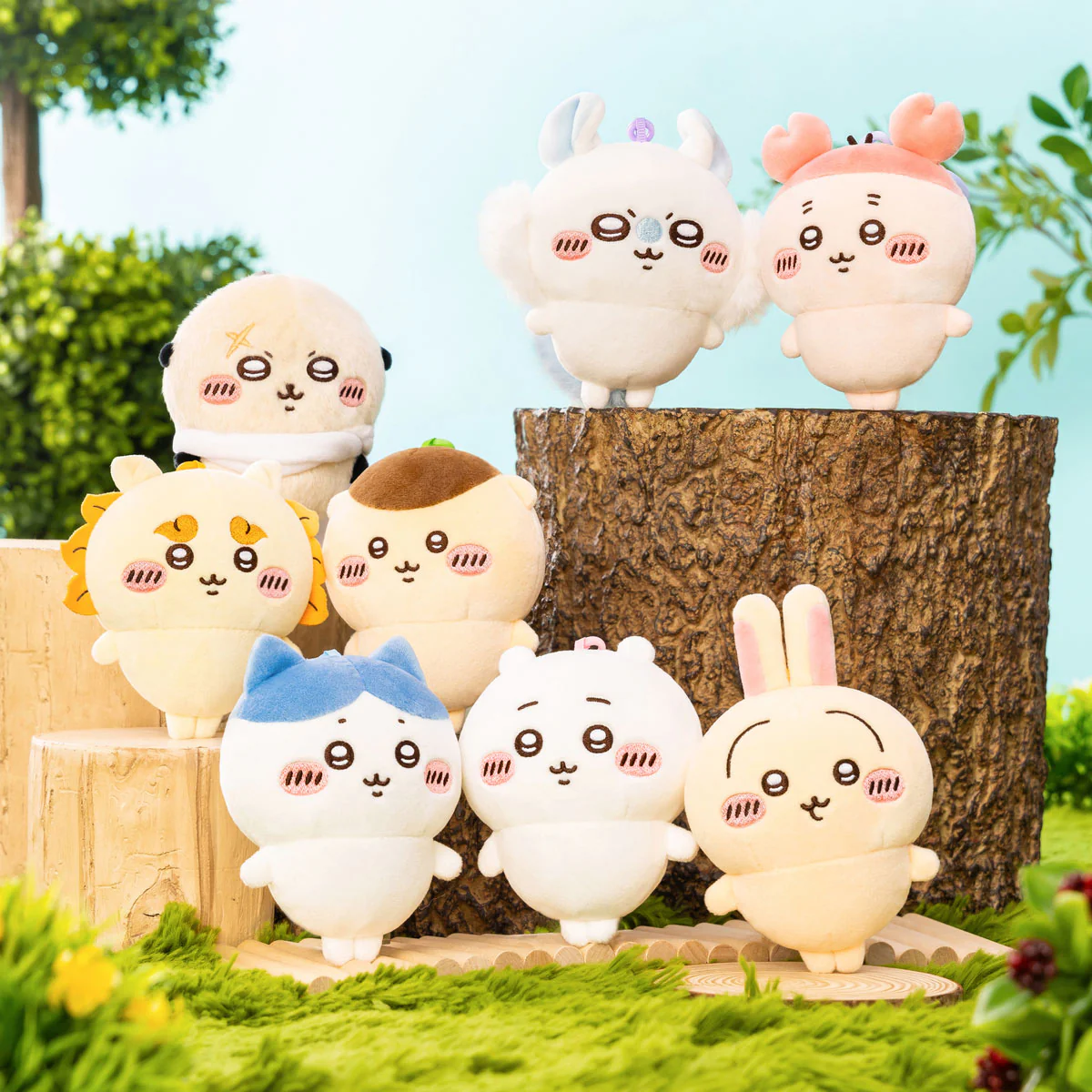 chiikawa｜Marupuwa Mascot Holder /Plush Keychain｜ 140×85×55mm approx.